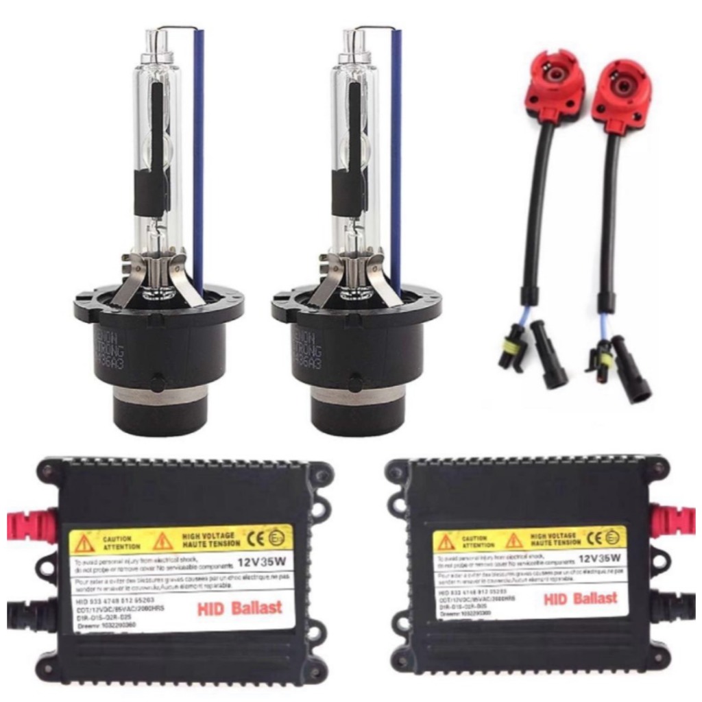 fd_24hr ชุดหลอดไฟหน้ารถยนต์ D2R XENON 35W 6000k หลอดไฟ+บัลลาสต์+ซ็อกเก็ต เป็นชุด1คู่ สินค้าพร้อมส่งใ