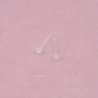 จิวหู/จมูกก้านตรงใส Bioflex Retainer สำหรับใส่เข้าห้องผ่าตัดหรือทำหัตถการณ์ทางการแพทย์ (5 pcs)