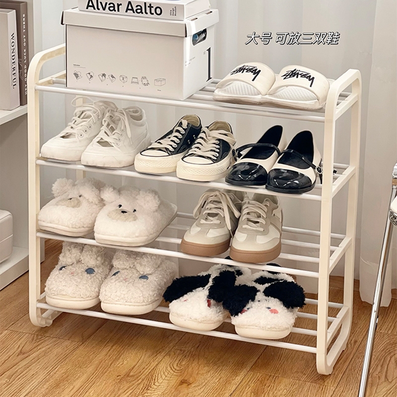 HOHO ชั้นวางรองเท้า 4/5 ชั้น มีให้เลือกหลากหลายชั้น สไตล์มินิมอล White ชั้นวางรองเท้า