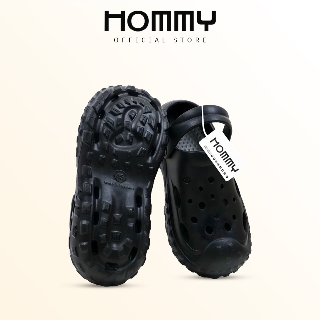 【เปิดตัวรุ่นใหม่ 2025】HOMMY รองเท้า (ชาย-หญิง) แฟชั่น รองเท้าหัวโต มีสายรัด  พื้นนุ่ม (SH-3)