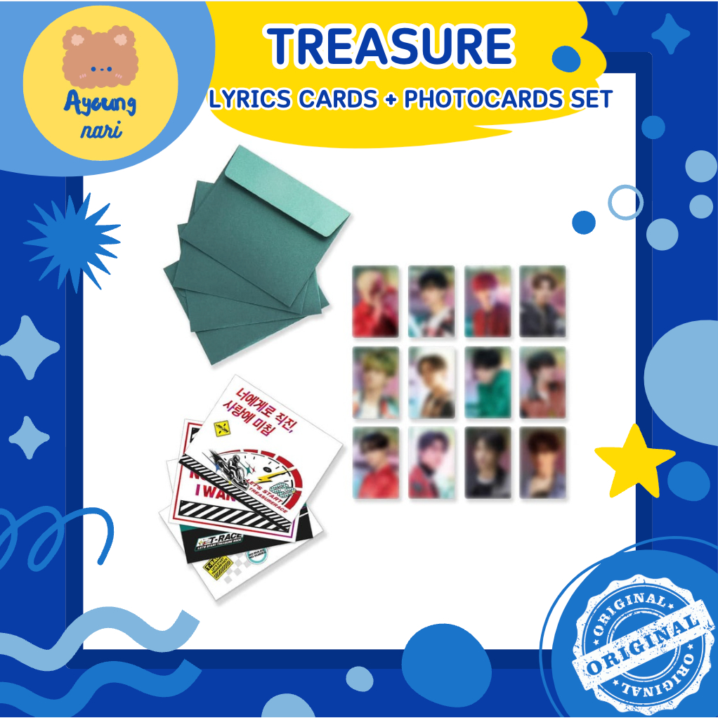 [TREASURE] พร้อมส่ง LYRICS CARDS + PHOTOCARDS SET โฟโต้การ์ดเซต