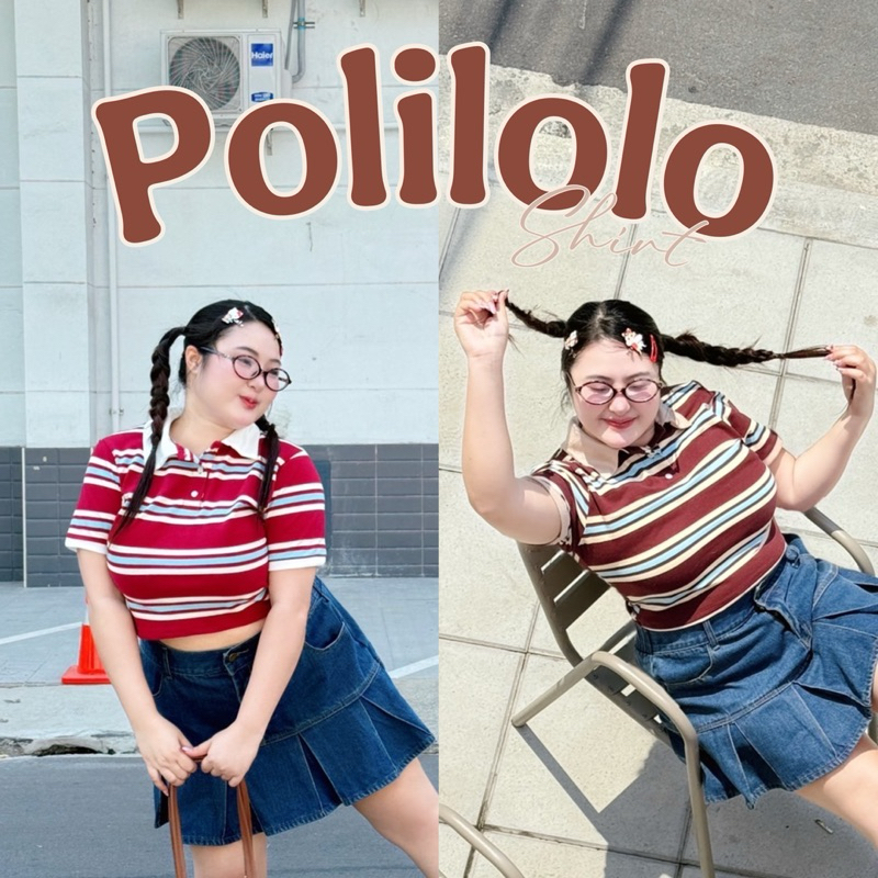 🧸𝐂𝐡𝐮𝐛𝐛𝐲𝐋𝐚𝐧𝐝.(อก38-52)💎Polilolo Shirt💎 รุ่นโปลิโลโล่ เสื้อโปโลไซส์ใหญ่ สำหรับสาวอวบ ลายฮิต ใส่บ่อยได้ไม่เอ้าท์ #Sh108