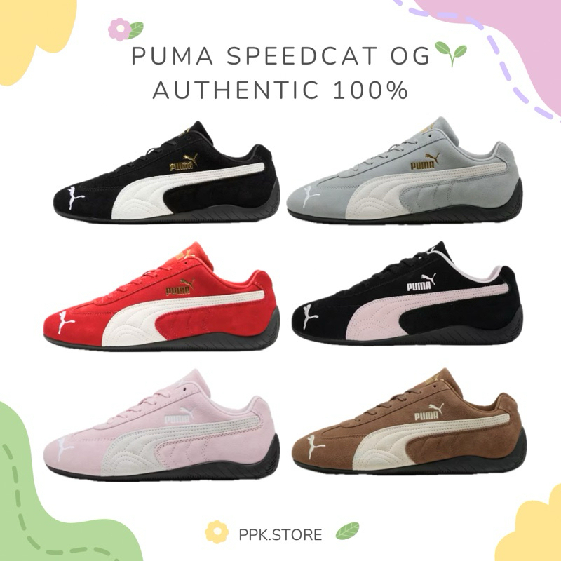 (พร้อมส่ง) PUMA Speedcat OG "Black White/Red White/Pink White/Black Mauve Mist" 