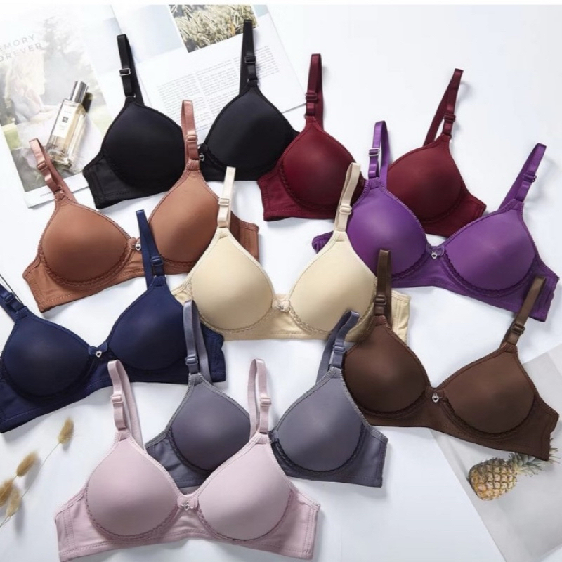 339-32-38AB บราไร้โครง ไม่มีฟองน้ำ ปรับสายได้ มีตะขอ ผ้านุ่มสวมใส่ง่ายไร้การกดทับ ไม่ทำให้อึดอัด