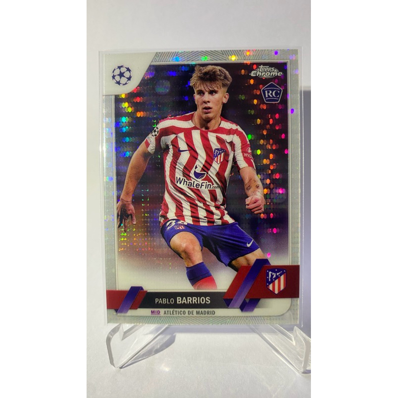 การ์ดนักฟุตบอล Pablo Barrios RC, Topps CHROME 2023