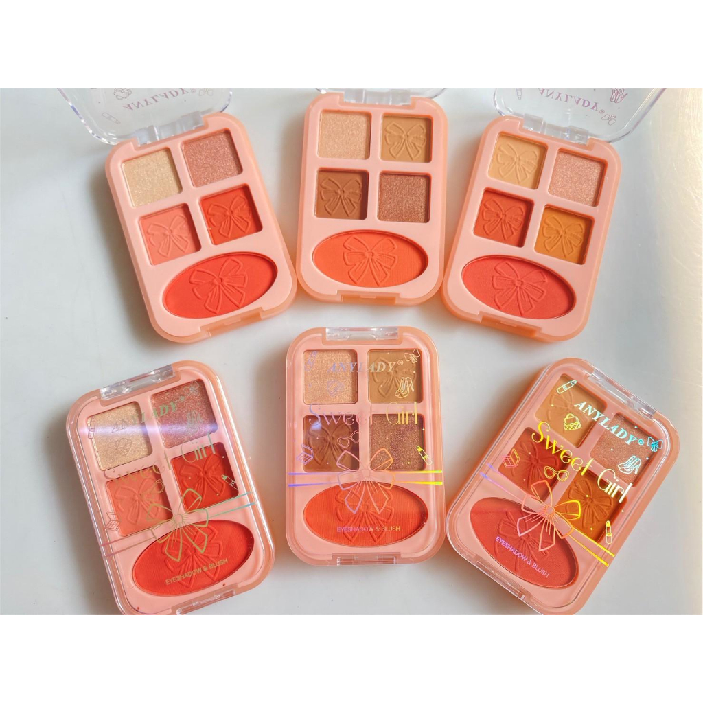 ANYLADY อายแชโดว์+บลัชออน Sweet Gir สีสวยสีชัดติดทน NO.8472B[