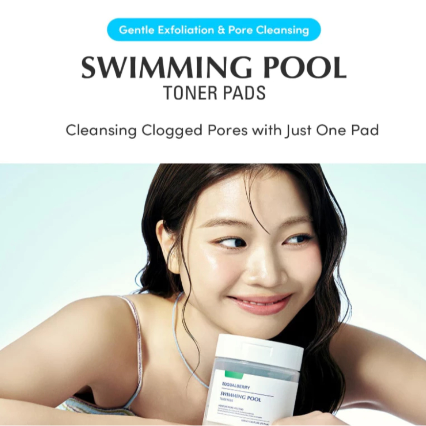 (💗แท้ / พร้อมส่ง💗) Eqqualberry Swimming Pool Toner Pads 220ml [ 70แผ่น ]