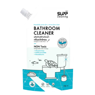 SUPP ทรัพย์ ผลิตภัณฑ์ล้างห้องน้ำ กลิ่นตะไคร้หอม (Refill / Bottle) Bathroom Cleaner Lemongrass Scent (700ml / 1000ml)