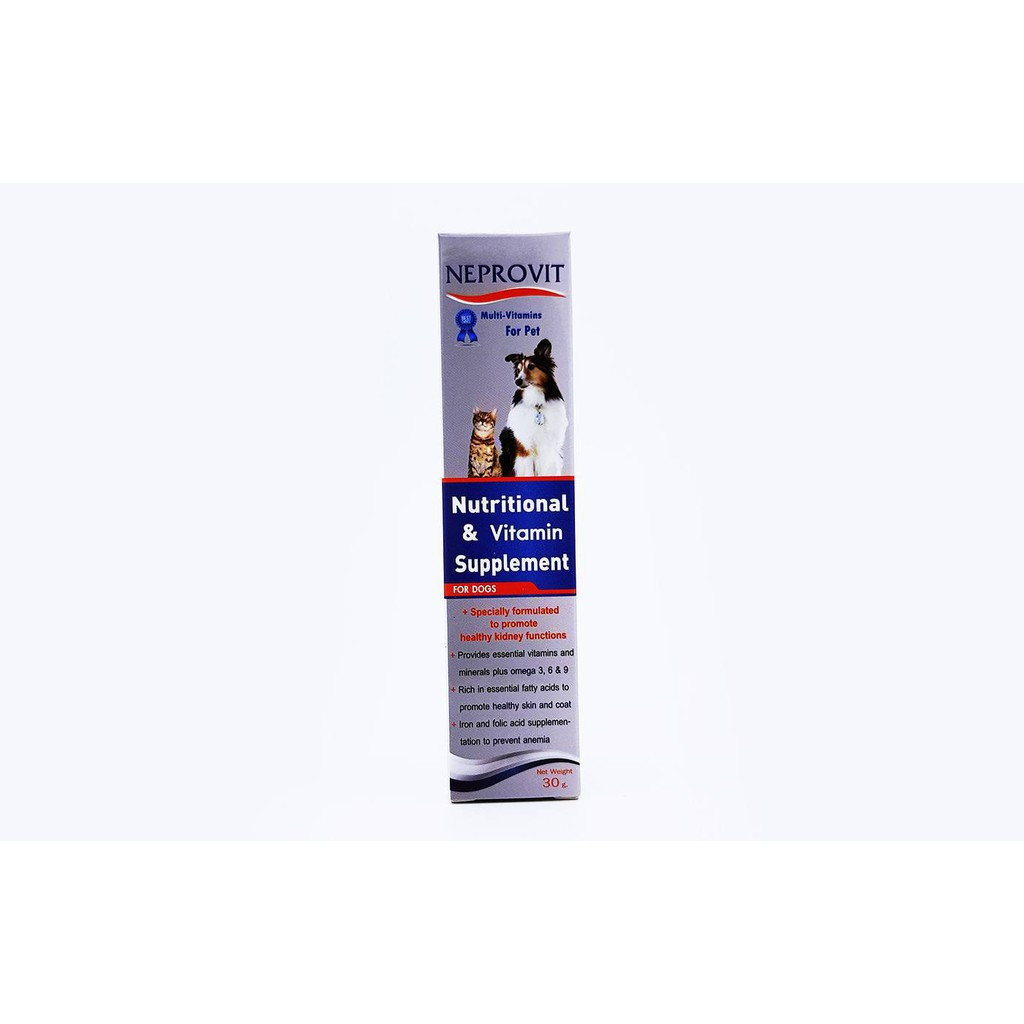 Neprovit gel อาหารเสริม สุนัข แมว ที่มีปัญหาโรคไต แบบเจล ขนาด 30 กรัม