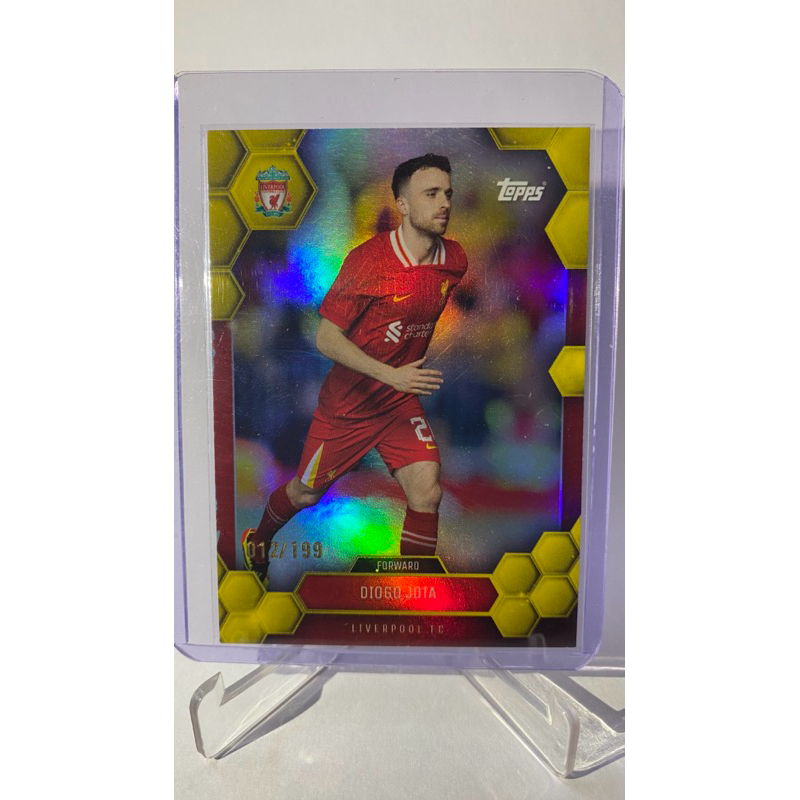 การ์ดนักฟุตบอล Diogo Jota (การ์ด Run # 012/199), LIVERPOOL, TOPPS 2024