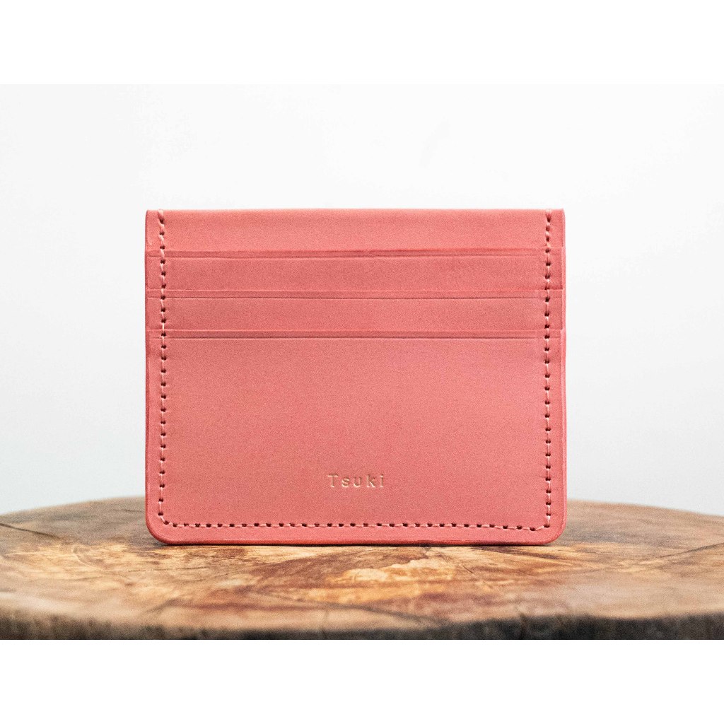 TSUKI Cardholder การ์ดโฮลเดอร์ งานแฮนด์เมด หนังแท้ เบา บาง
