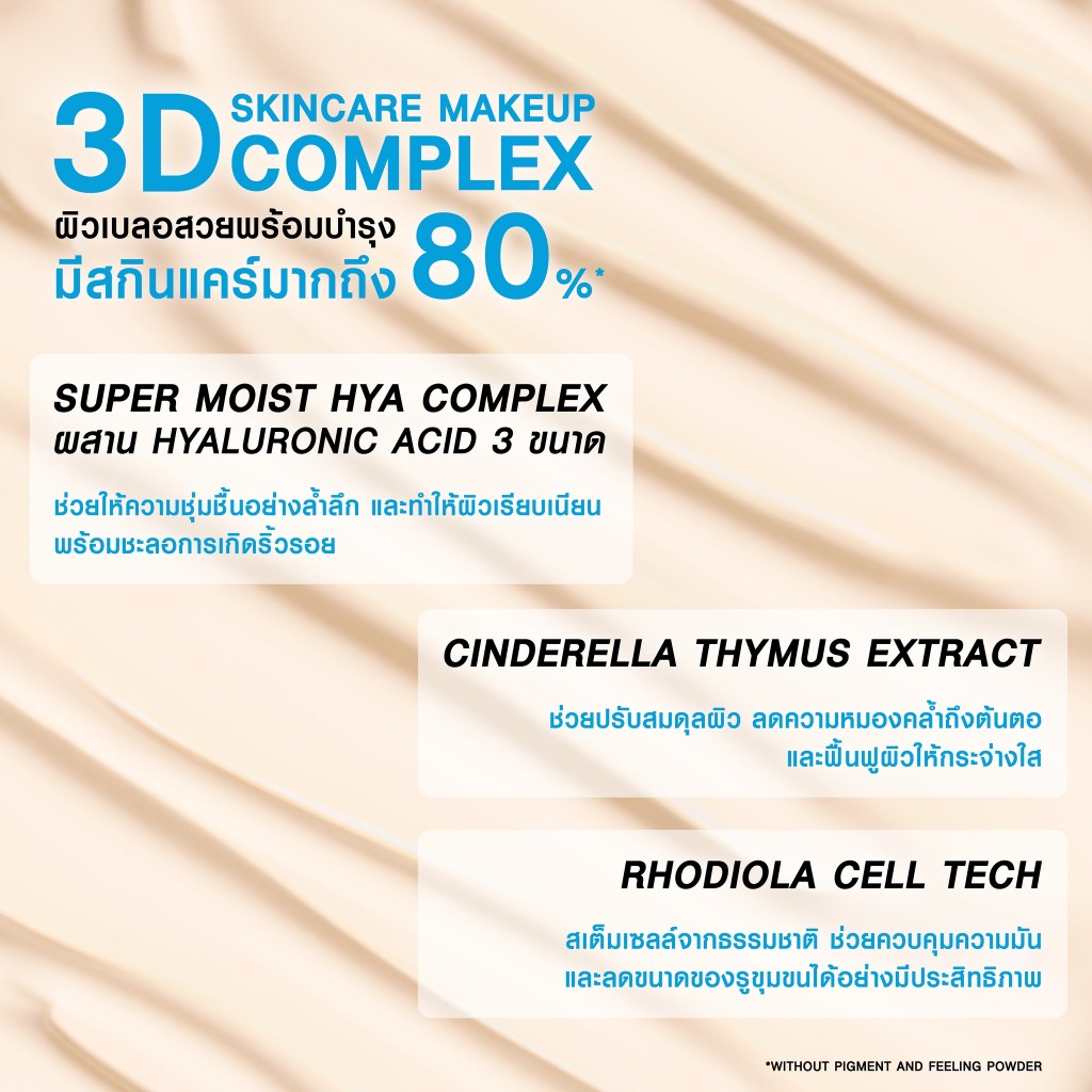 แบบซอง รองพื้นMizumi Filter Effect Airy Skincare Cushion SPF50+ PA++++ มิซึมิ แอร์รี่ สกินแคร์ คุชชั่น 4 กรัม - รูปที่ 5