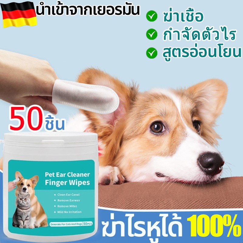 เช็ดหูแมว แผ่นเช็ดแมว แผ่นเช็ดตาสุนัขและแมว แผ่นเช็ดคราบน้ำตาสุนัขและแมว ถุงมือทำความสะอาดสัตว์เลี้ยง การทำความสะอาดหู