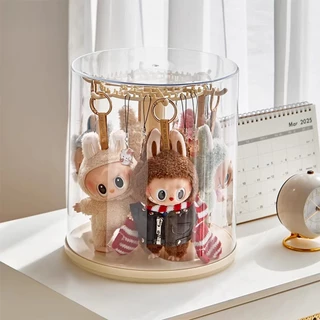 กล่องใส่โมเดล กล่องใส่ art toy กล่องใส่ตุ๊กตาแบบใส กันฝุ่นกันความชื้น มีฝาปิด หมุนได้360° กล่องใส่เลโก้ พลาสติกอย่างดี