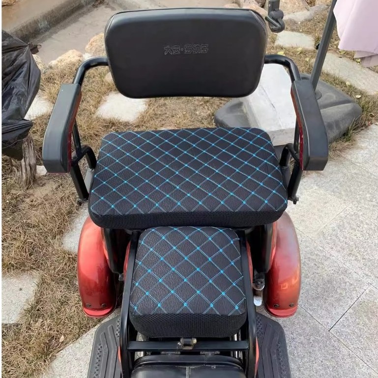 ผ้ารองเบาะรถสามล้อไฟฟ้า Yadea/Jinpen/Taosiling/Amada/New Sun - ผ้ากันแดด นุ่มสบาย พร้อมแผ่นรองเท้า - รูปที่ 5