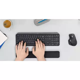 Logitech MX Palm Rest แผ่นรองซัพพอร์ตข้อมือ ให้ความสบายตลอดวัน (แผ่นรองข้อมือ)
