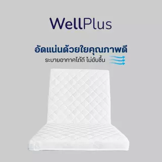 WellPlus ฟูกที่นอน ใยอัดแน่น พับครึ่งเก็บได้ หนา 3.5 นิ้ว นุ่มแน่น รองรับน้ำหนักดี พับเก็บง่าย ประหยัดพื้นที่