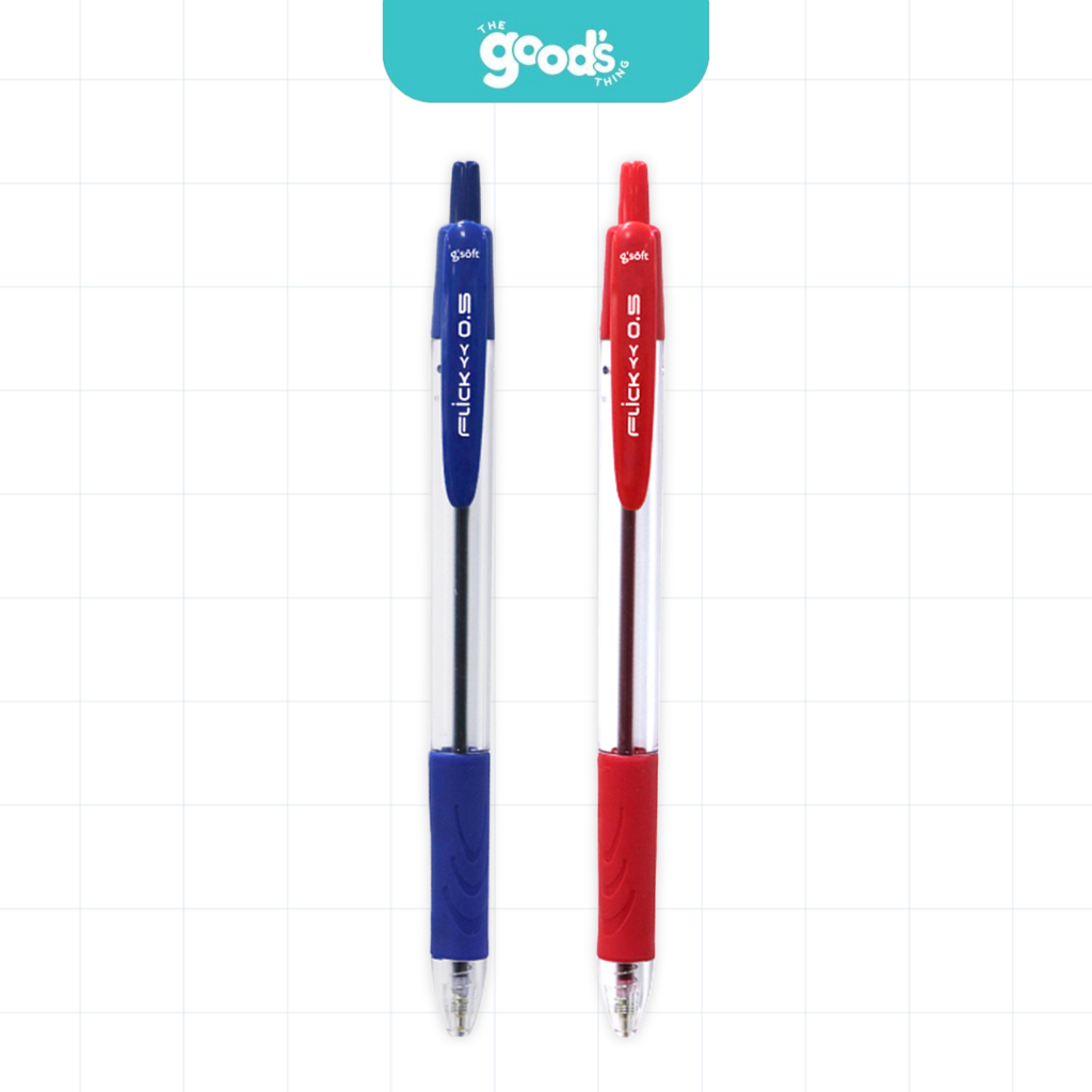 ปากกา G’soft Flick  ปากกาลูกลื่นเจล จีซอฟท์ ขนาดเส้น 0.5mm (จำนวน1ด้าม) ราคา ถูกที่สุด ดีลบีเคเค แกลเลอรีภาพที่ 4