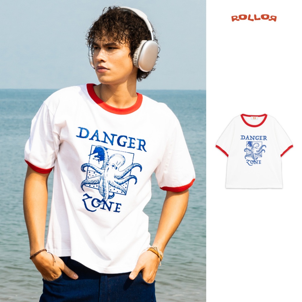 ROLLOR - เสื้อยืด เเขนสั้น รุ่น DANGER ZONE TEE