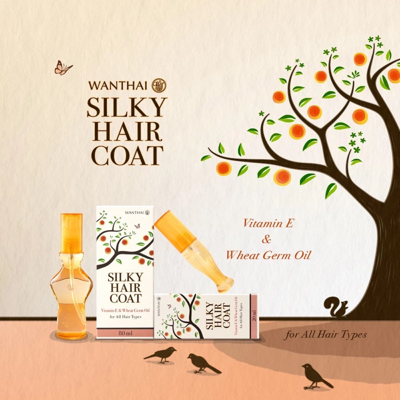 ว่านไทย ซิลกี้ แฮร์โคท WANTHAI 80 ml.