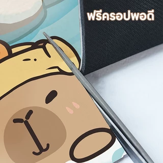 Rack พรมปูพื้นห้องน้ำลายการ์ตูน Kapibara โคลนไดอะตอม ดูดซับน้ำได้ดี แห้งเร็ว กันลื่น พรมปูพื้นห้องน้ำ