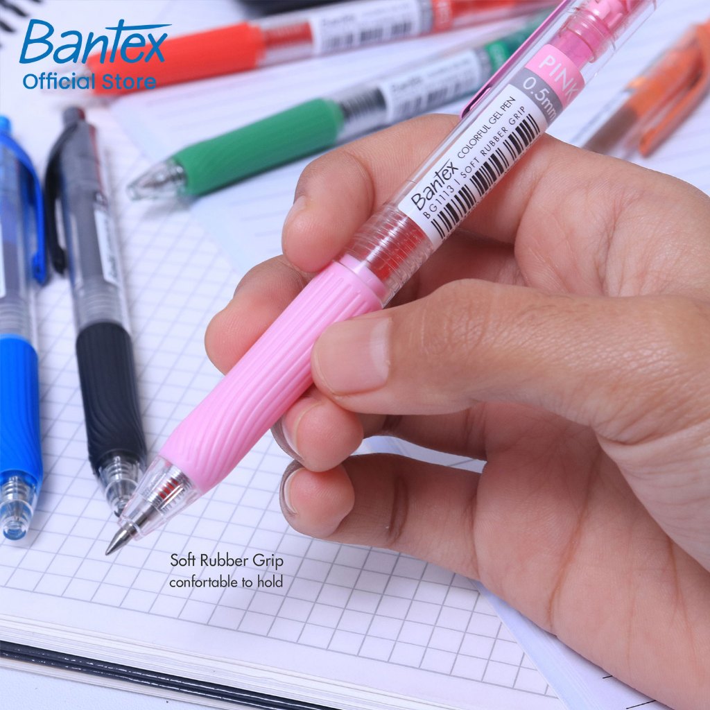 Bantex ปากกาเจล 0.5 มม. มีให้เลือก 6 สี เขียนลื่น แห้งไว ไม่ซึมเปื้อน Pentel EnerGel ราคา ถูกที่สุด ดีลบีเคเค แกลเลอรีภาพที่ 3