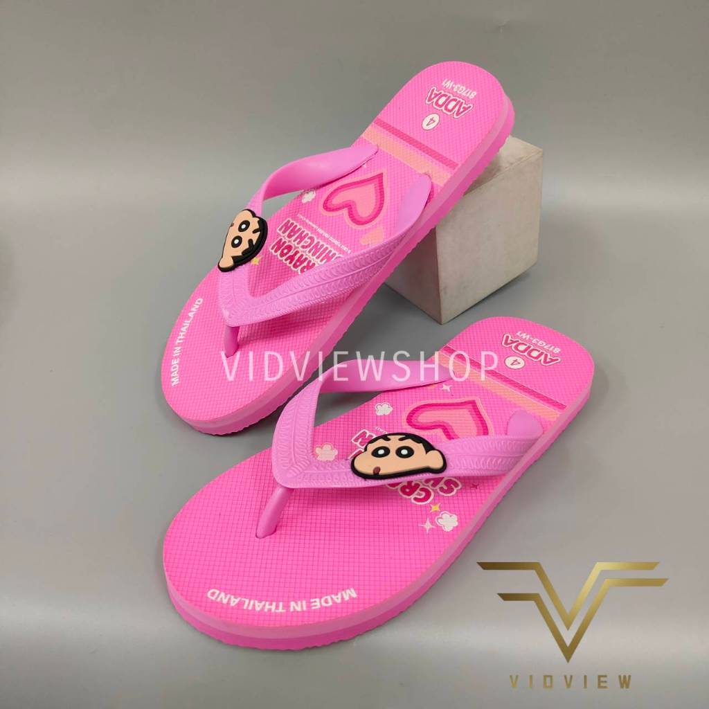 VIDVIEW !!ลดสนั่น!! รองเท้าแตะ Adda 817G3 ลายชินจัง แบบหนีบ เบอร์ 36-39 น้ำหนักเบา