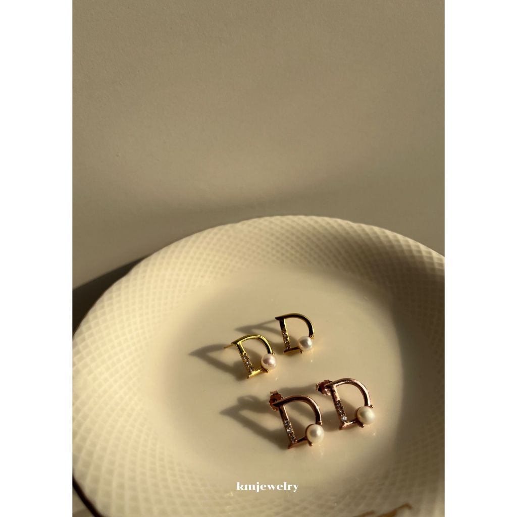 CD erring silver ประดับมุกและเพชร