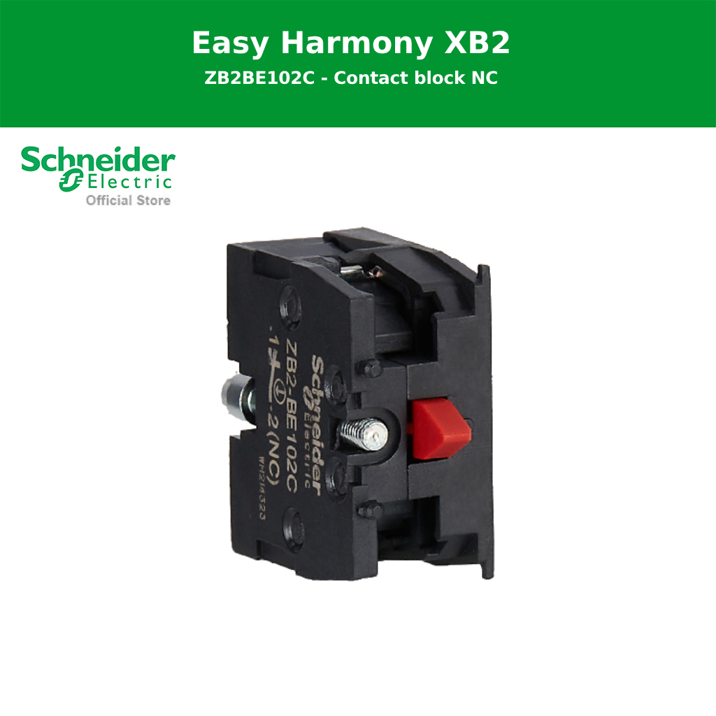 Schneider Electric Easy Harmony XB2 Contact block NC - ZB2BE102C