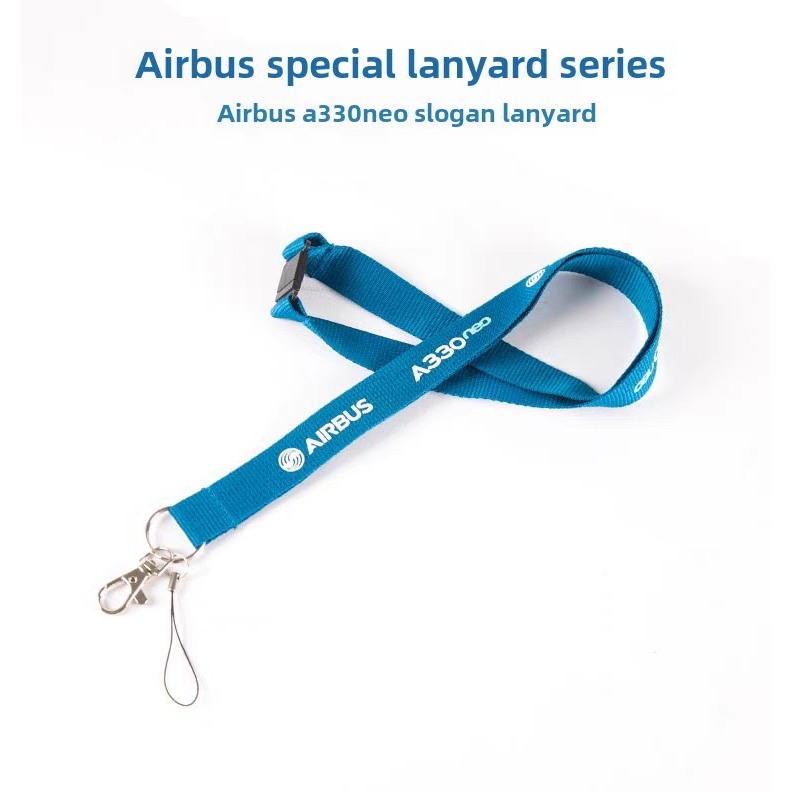 AIRBUS A330neo special lanyard สายคล้องบัตรพนักกงานสายคล้องคอแอร์บัส A330neo ผ้าโพลีเอสเตอร์ ใส่สบาย