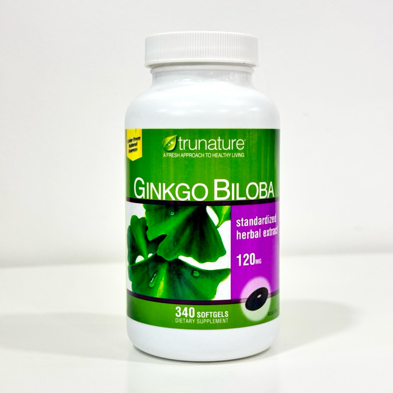 Trunature Ginkgo Biloba120mg  ขนาด 340 ซอฟเจล