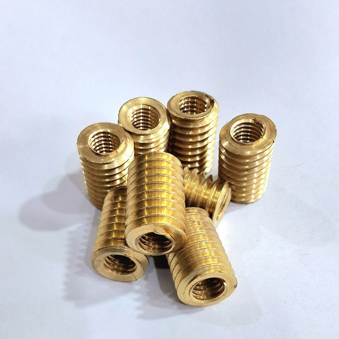 ตัวหนอนซ่อมเกลียวทองเหลือง พร้อมส่ง M10 เบอร์14ตัวหนอน เกลียวทองเหลืองทองเหลืองแท้ - รูปที่ 3