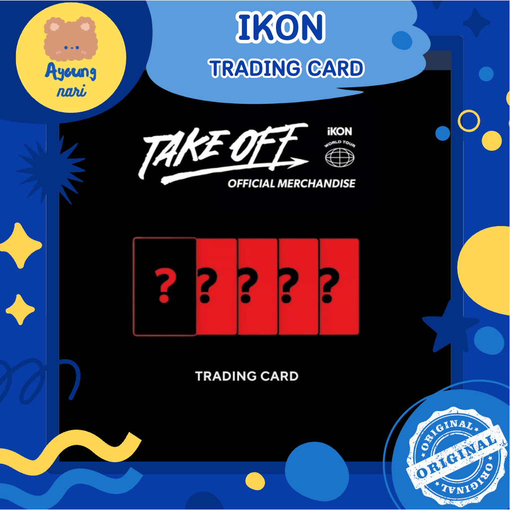 พร้อมส่ง IKON TRADING CARD (TAKE OFF IKON WORLD TOUR 2023) เทรดดิ้งการ์ด ไอค่อน/ไอโคนิค
