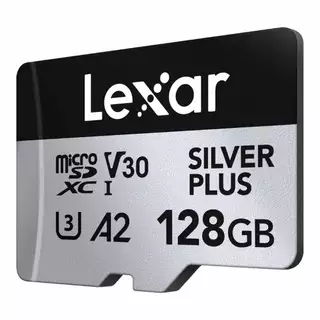 128 GB MICRO SD CARD (ไมโครเอสดีการ์ด) LEXAR PROFESSIONAL SILVER PLUS (LMSSIPL128G)