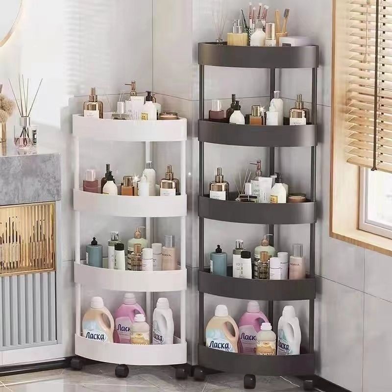 ชั้นวางของในห้องน้ำ 3/4ชั้น ชั้นวางของเข้ามุม คุณภาพ แข็งแรง มากคะ เก็บของใช้ในห้องน้ำ การออกแบบกลวง กันน้ำกันขึ้นรา