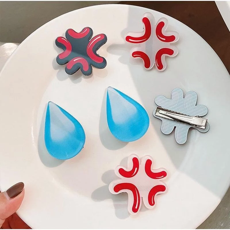 ร้านไทย พร้อมส่ง! กิ๊บอะคริลิก กิ๊บอีโมจิ กิ๊บปากเป็ด กิ๊ป emoji กิ๊บติดผม