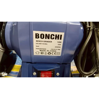 BONCHI มอเตอร์หินเจียร มอเตอร์หินไฟ 5 นิ้ว / 6 นิ้ว / 8 นิ้ว ( Bench Grinder แท่นเจียร เครื่องเจียรตั้งโต๊ะ)
