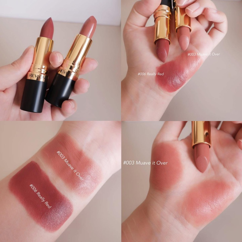 ลิป Revlon 2 สีสวยในตำนาน เนื้อ Matte Cream แนะนำ 2 สีนี้ สีชัดกลบสีปากมิด
