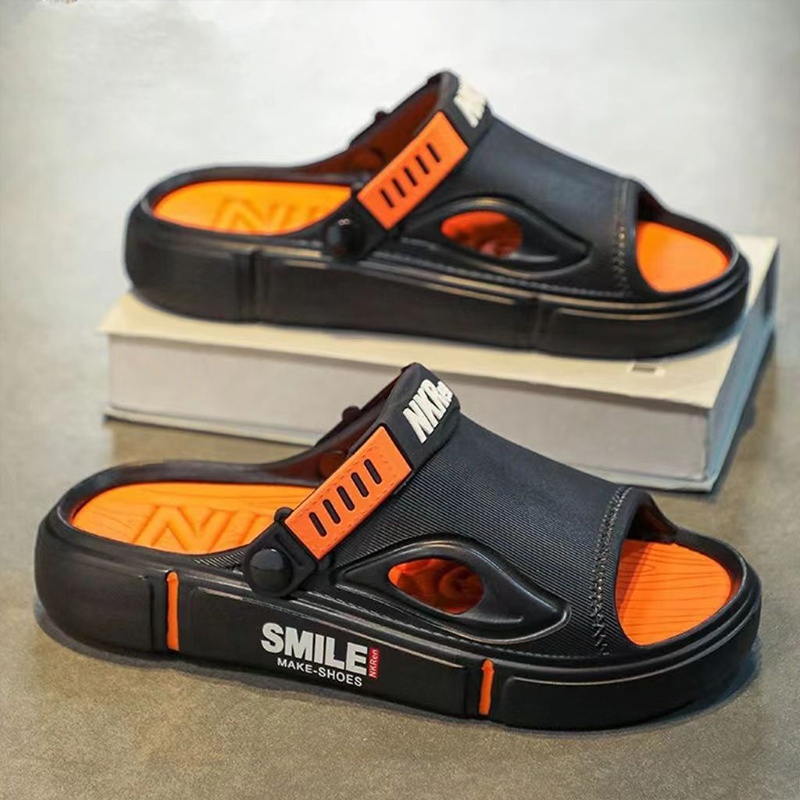 LGShoes สินค้าคุณภาพดี รองเท้าแตะผู้ชาย สีสวยแมทช์ง่ายมาก ใส่ได้ทุกวันไม่มีเบื่อ วัสดุยางอย่างดี ทำความสะอาดง่ายด้วยน๊า - รูปที่ 5