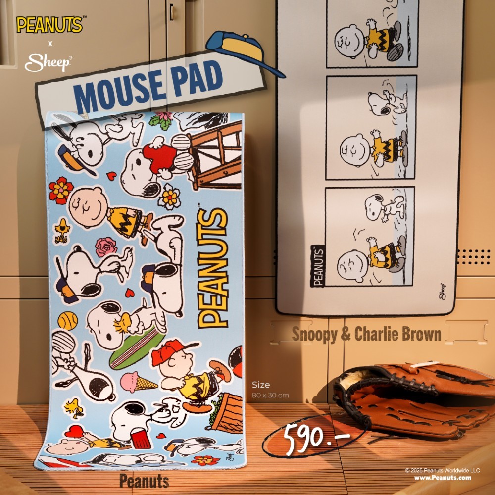 [Mousepad] แผ่นรองเมาส์ ขนาดใหญ่ แผ่นยาว กันลื่น ไม่ลอก รวมลาย การ์ตูน น่ารักๆ เท่ๆ ลิขสิทธ์แท้ พร้อมส่ง