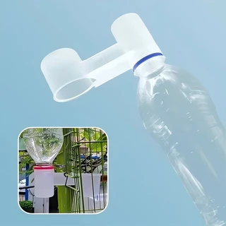 bird น้ําดื่มถ้วยคู่นกชาม waterer เครื่องป้อนน้ำอัตโนมัติพลาสติก สำหรับนก แมว ไก่ นกพิราบ ถ้วยคู่พร้