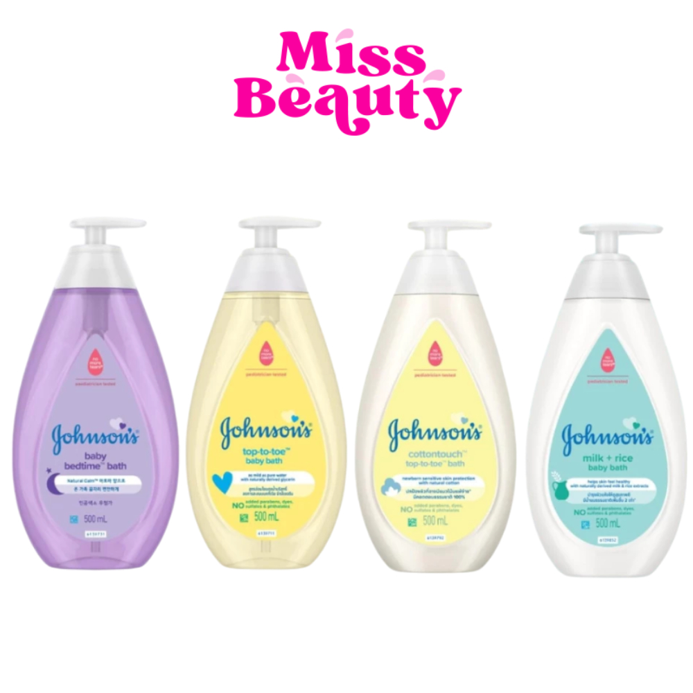 (หัวปั๊ม) Johnson's Baby Bath จอห์นสัน สบู่เหลวอาบน้ำ 500 มล.
