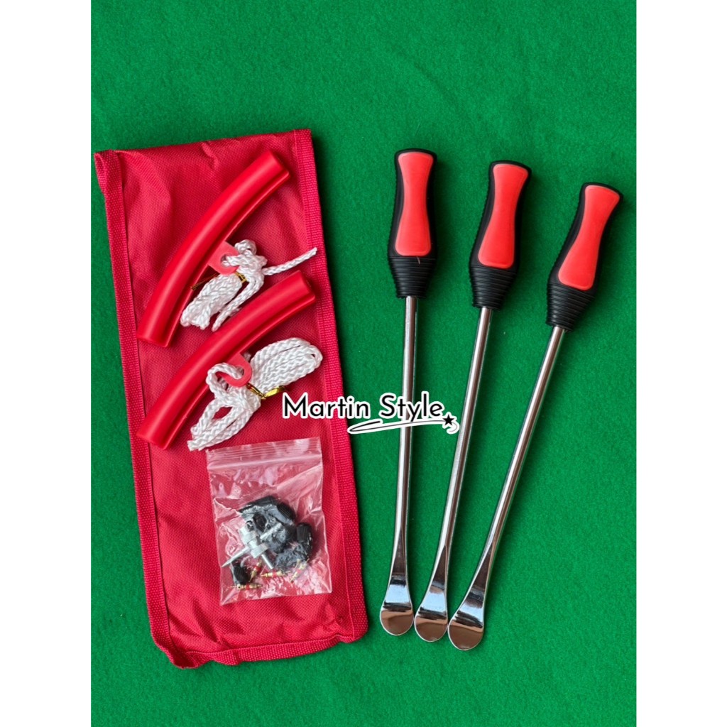 ชุดเครื่องมือซ่อมยางรถจักรยานยนต์ 23 ชิ้น เหล็กงัดยาง เหล็ก งัด ยาง มอไซค์ อุปกรณ์งัดยางมอเตอร์ไซค์