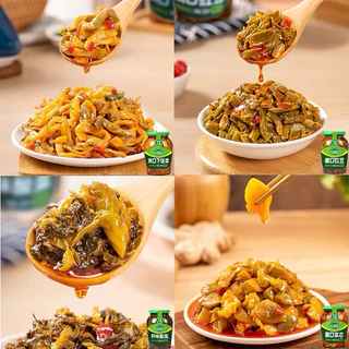 ถั่วดอง ผักกาดดอง พร้อมทาน ( 吉香居下饭菜、榨菜 ) ขนาด 330g พร้อมส่งจากไทย ถั่วฝักยาวดอง ผักดอง