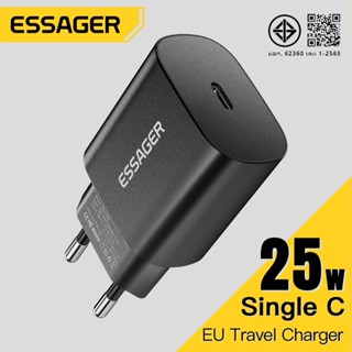 Essager เครื่องชาร์จเดินทาง 25W single C มาตรฐานยุโรป เหมาะส…