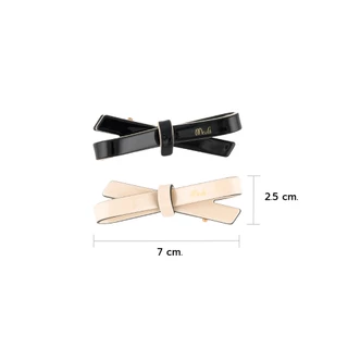 Meoli Hair Accessories Claw Clip รุ่น Chamonix กิ๊บหนีบผม กิ๊บติดผม ถนอมเส้นผม สีขาว สีดำ โทนสุภาพ เรียบหรู