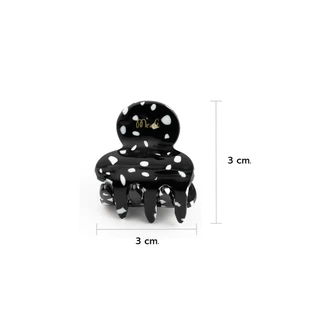 Meoli Hair Accessories Claw Clip M 60264 กิ๊บหนีบผม กิ๊บติดผม ถนอมเส้นผม กิ๊บขนาดเล็ก สีไข่มุก สีกระ ลายจุด