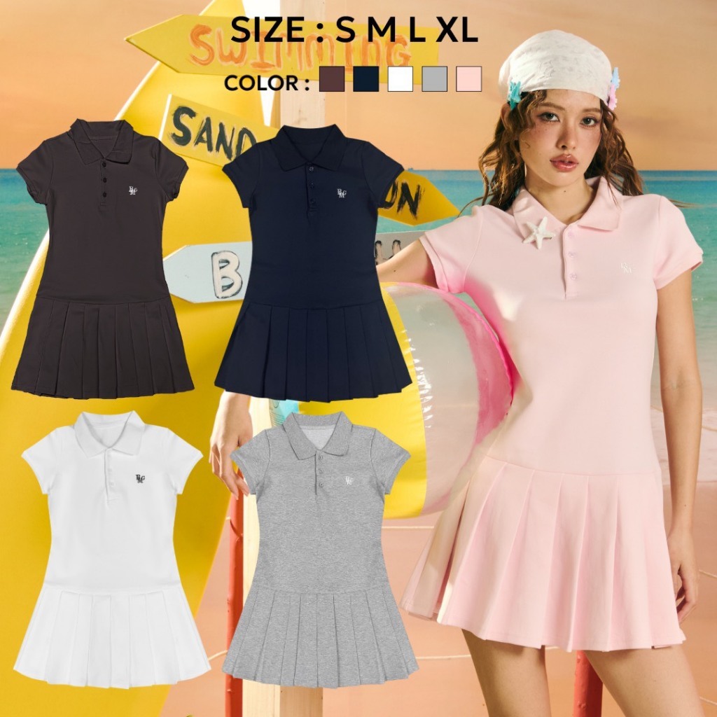 Bemingdress051(S-XL)- Delicate Dress ชุดเดรสคอปก ที่ออกแบบมาให้ดูเรียบง่ายและสุภ