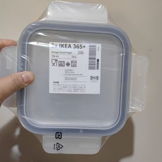 IKEA​ กล่องเก็บอาหาร สี่เหลี่ยมจัตุรัส พลาสติก ขนาด 750 มล.​…