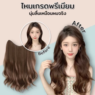 (พร้อมส่ง) แฮร์พีชแบบกิ๊ฟ วิกผมลอน แพลอนคลาย ลอนปลาย เข้ารูปกับทรงศรีษะ รอบหัว เป็นธรรมชาติ-606A
